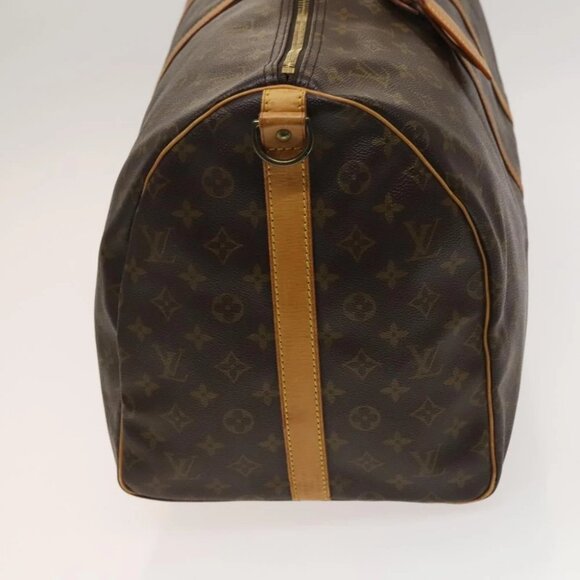 LOUIS VUITTON Monogram Keepall Bandouliere 55 Boston Bag - Picture 4 of 14